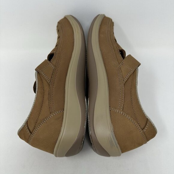 Orthofeet Serene 896 Sandal Size 10 B Close Toe Brown Leather Comfort - Picture 9 of 14